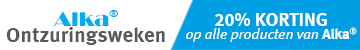 Alka® Ontzuringsweken! 20% KORTING op alle producten van Alka®